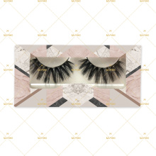 25MM Wearable 3D Mink Lashes FREE SAMPLES with Airy Design 3DLM Marble Customizable Own Logo Eyelashes Box Packaging